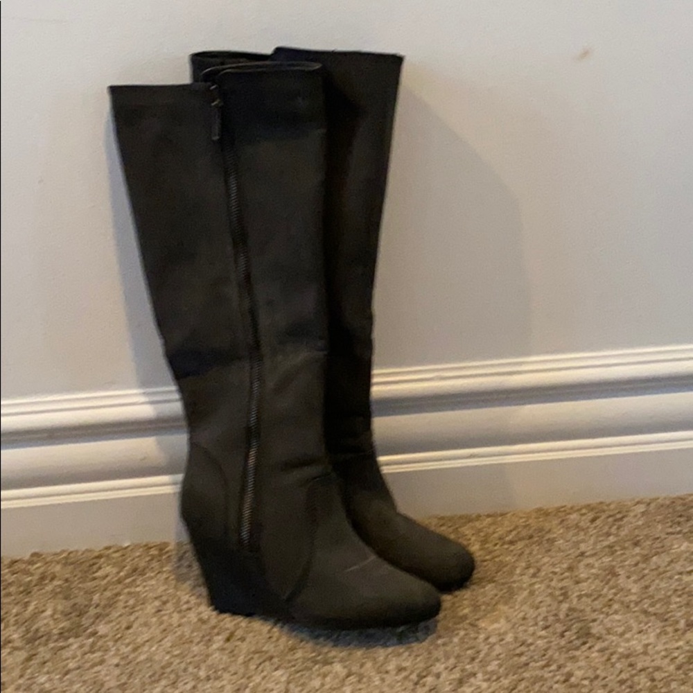 Knee high boots (gray)